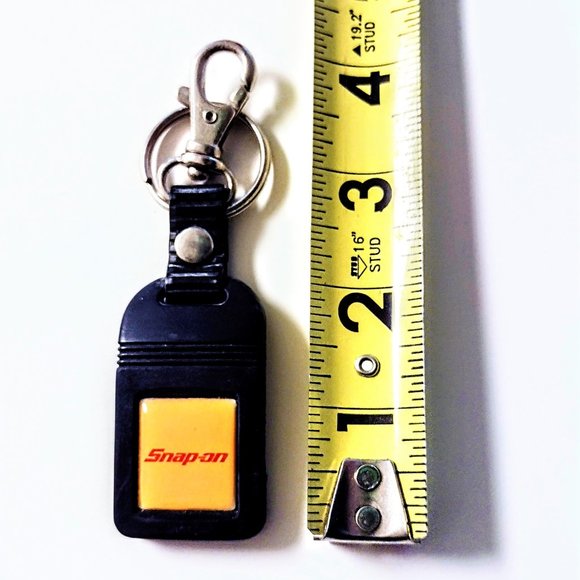 Vintage Snap-on Key Chain ~ Heavy Duty Ring/Swivel Hook ~ Angled Rubber ~ RARE! - Picture 5 of 6